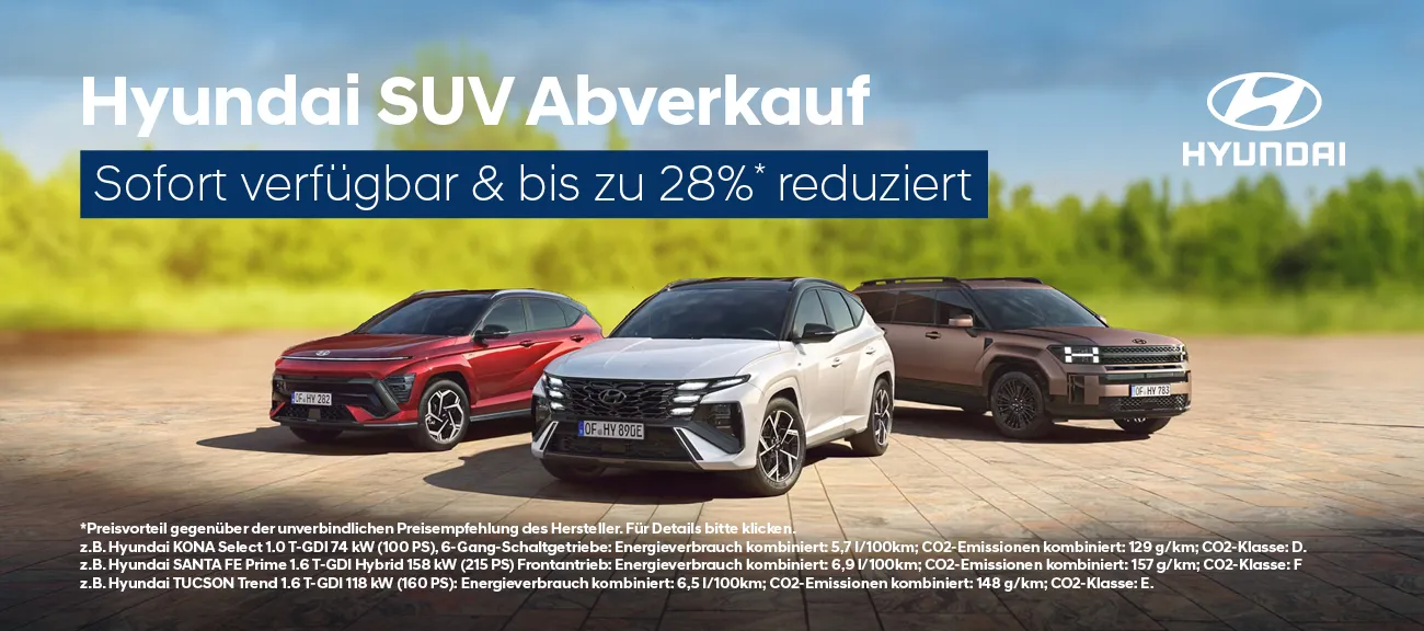 Hyundai SUV Abverkauf