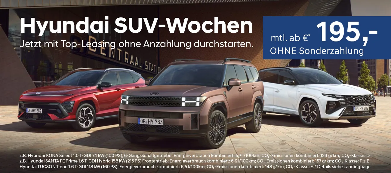 Hyundai SUV Wochen