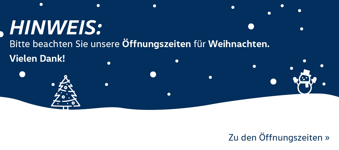 Weihnachten 2025 Öffnungszeiten