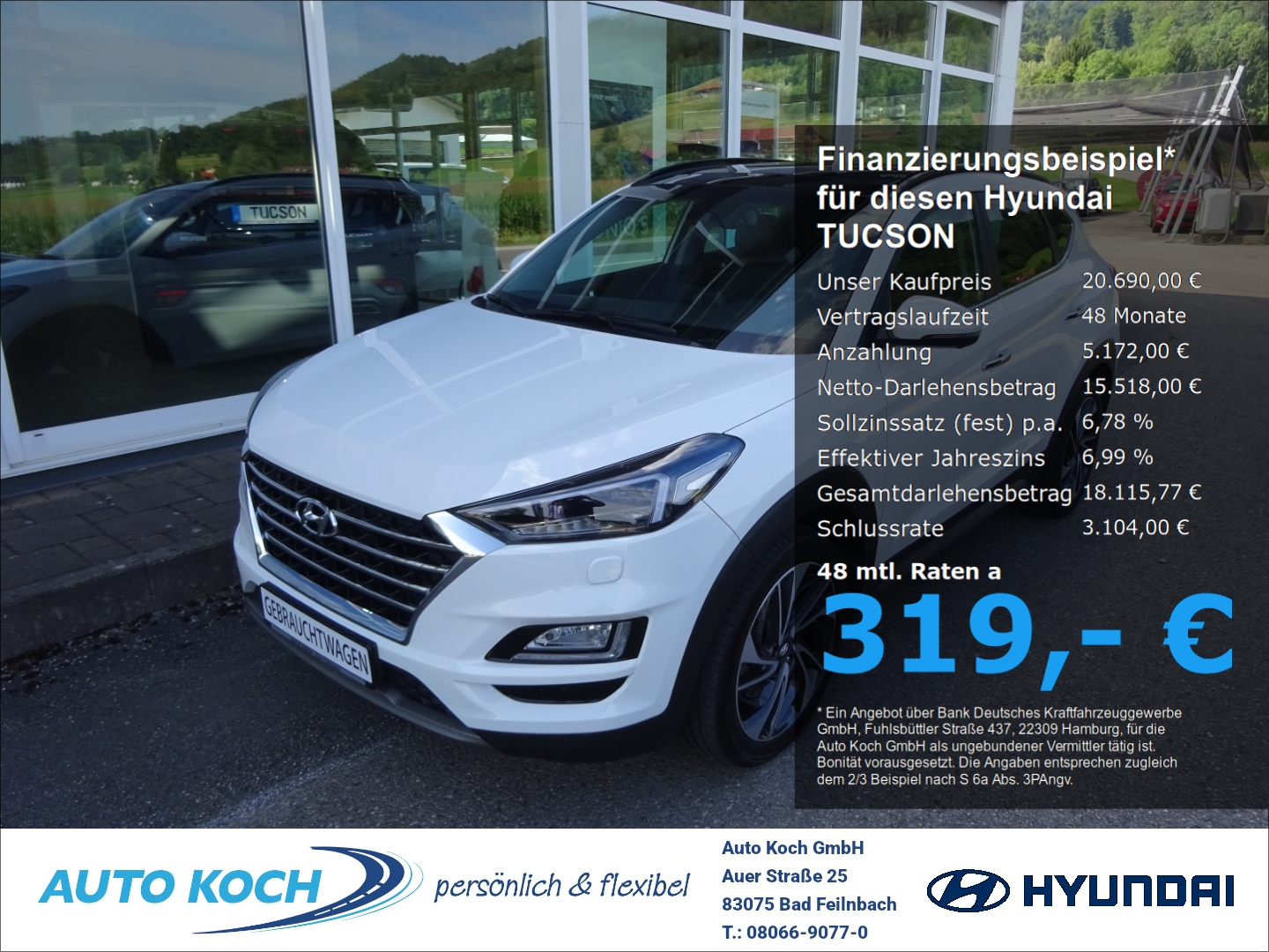 TUCSON Premium FL 1.6 GDi Turbo 7-DCT 4WD PREMIUM Panorama El. Navi Leder