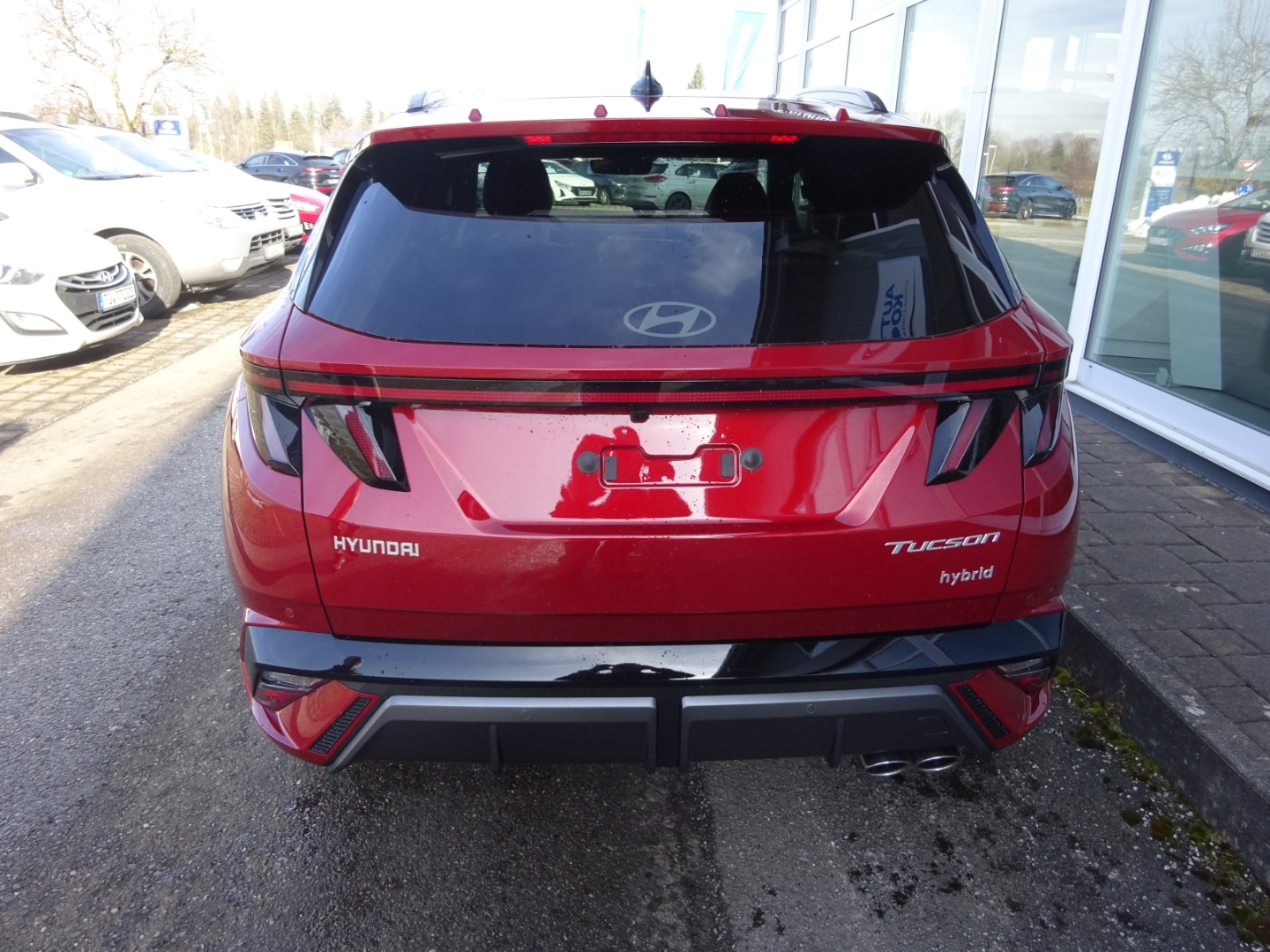 TUCSON Line X Hybrid FL HEV (MY26) 1.6 T-GDi (239 PS) 6-AT 4WD N HUD El. Panodach