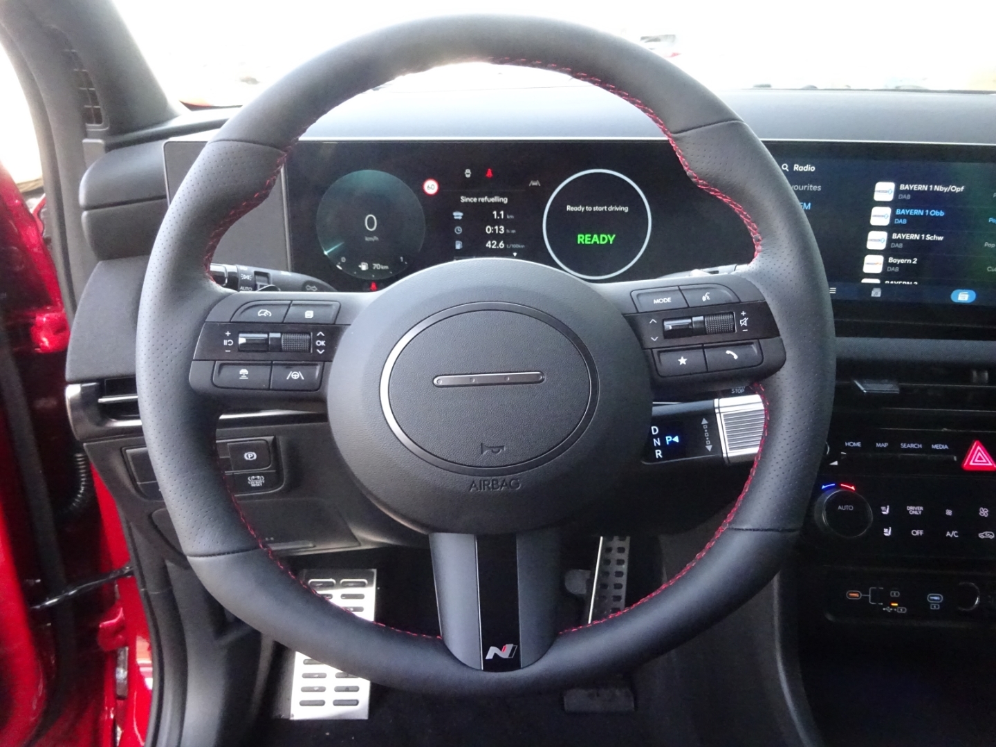 TUCSON Line X Hybrid FL HEV (MY26) 1.6 T-GDi (239 PS) 6-AT 4WD N HUD El. Panodach