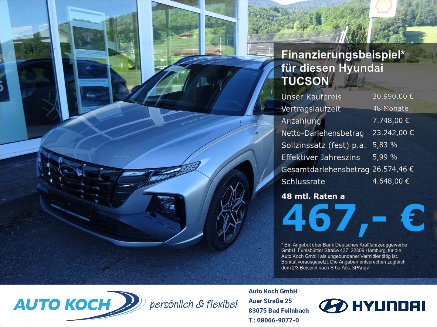 TUCSON Line Hybrid 1.6 T-GDi 230PS 6-AT 4WD N LINE MJ23 AHK-abnehmbar Navi Digitales Cockpit