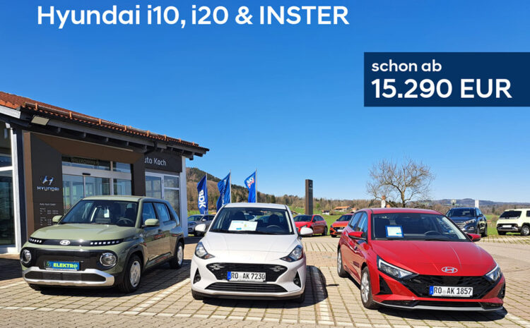  i10 i20 Inster Abverkauf