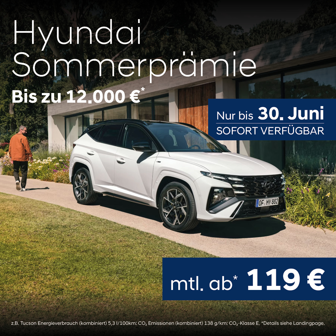 Hyundai Sommerprämie | Auto Koch GmbH