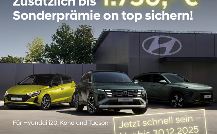  Hyundai Sonderprämie sichern