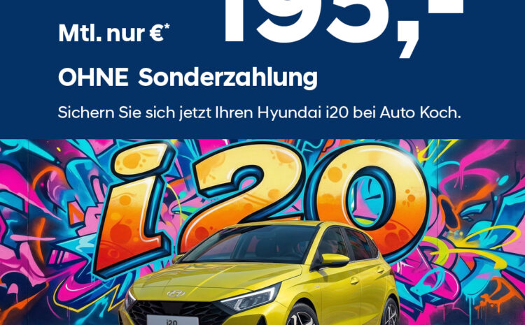  Hyundai i20 Leasing