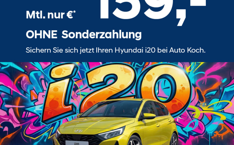  Hyundai i20 Leasing