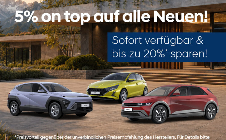  5% on top auf Neuwagen