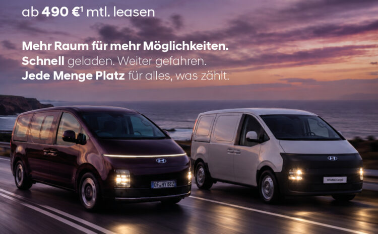  Hyundai Staria Elektro Sonderleasing