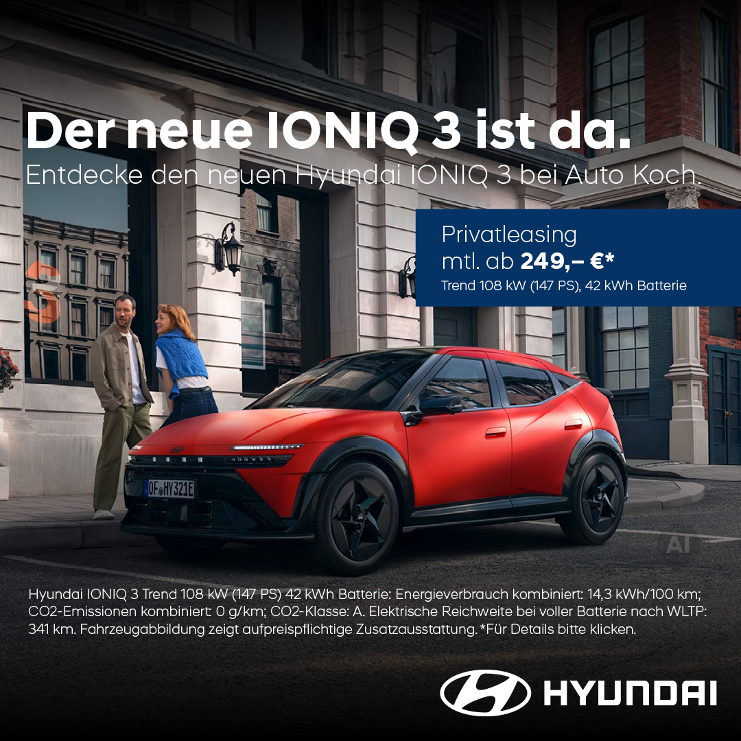 BEITRAGSBILD NEW HYUNDAI IONIQ 3